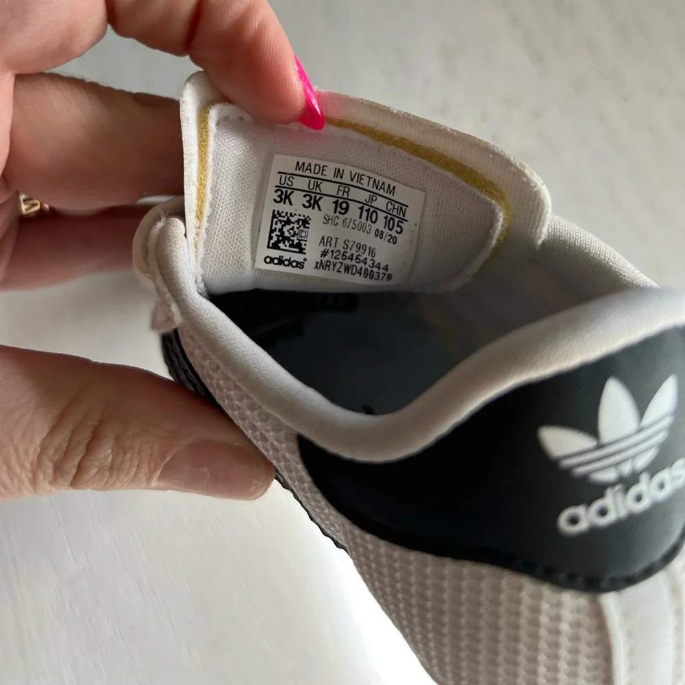 adidas Superstar Ortholite baby shoes sz 19